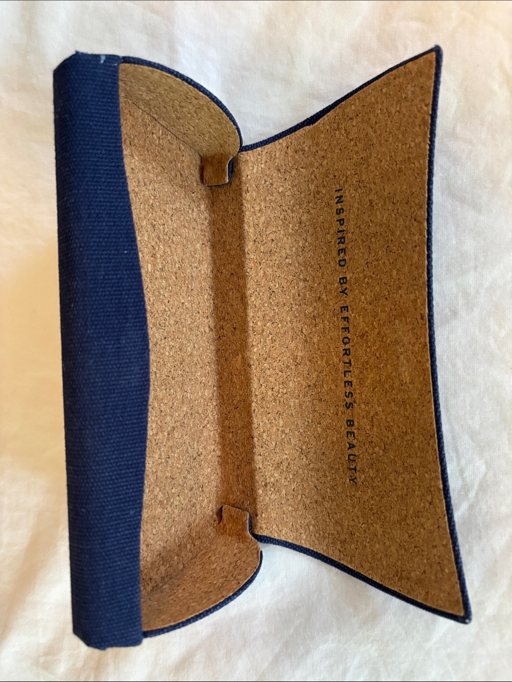 SALT - Slim Navy Blue Fabric Glasses Case